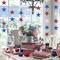 Star Garland, 4 Pack Red White and Blue Star Decorations for 4th of July Patriotic Decor Flag Day Independence Day Memorial Day Labor Day Veterans Day President's Day Party